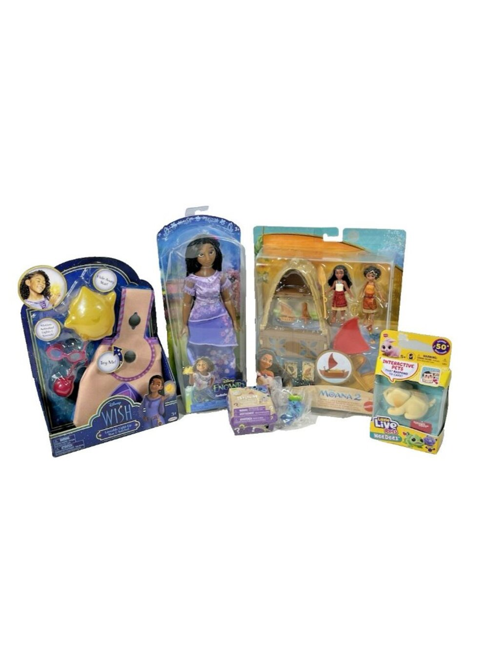 Kids Girls Toys Mixed Media Toys Dolls Figures Playsets Bundle Lot Of 5